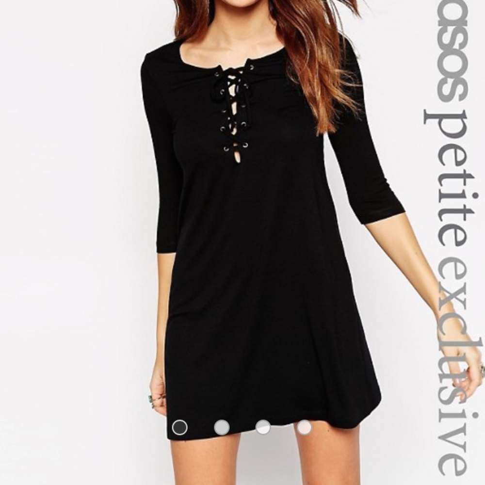 Black shift dress